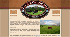 Desktop Screenshot of cascadeorganicbeef.com